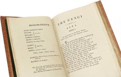 Percy Bysshe Shelley. I Cenci. Una tragedia in cinque atti. 1819 - PRIMA EDIZIONE