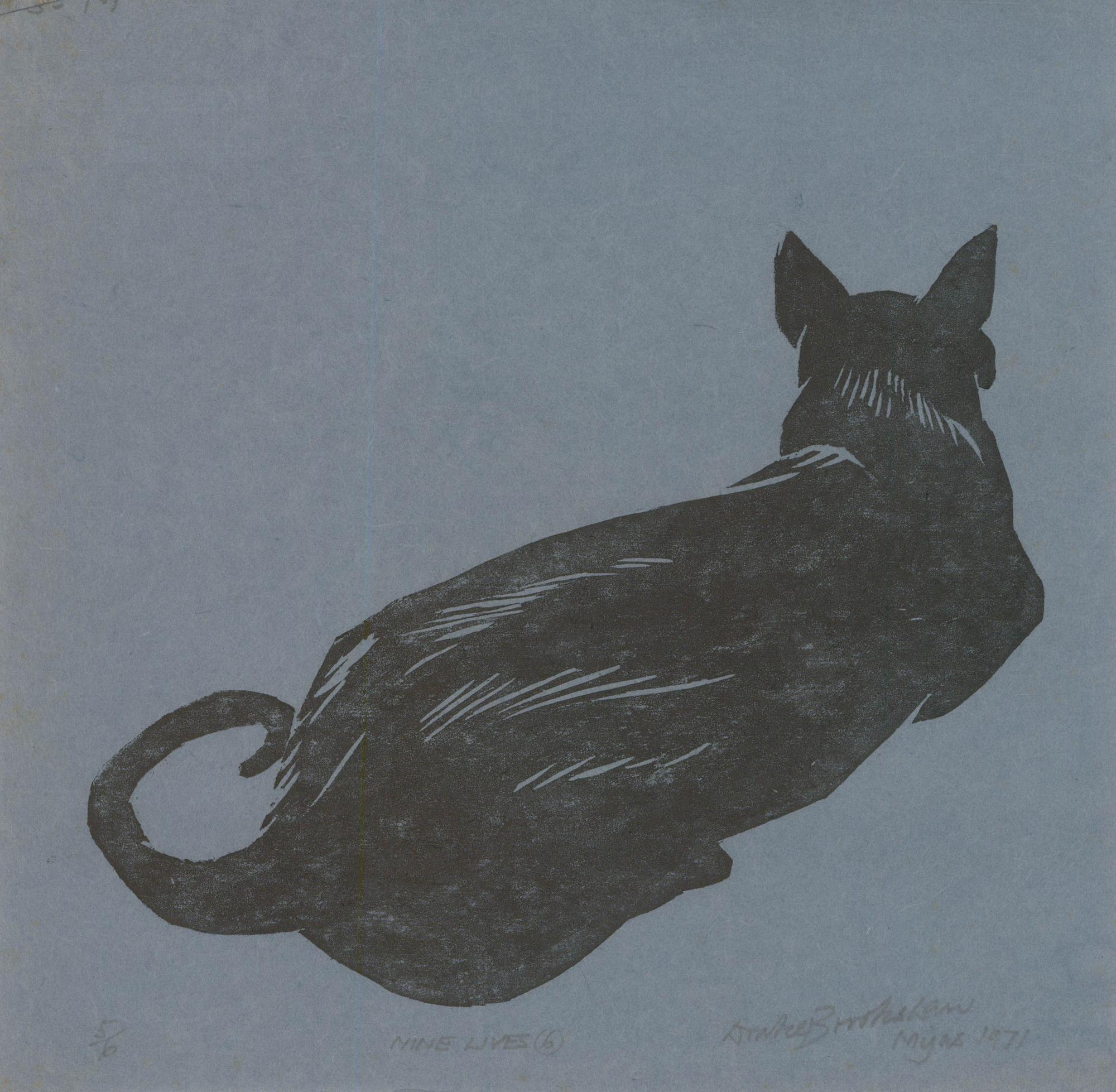 Percy Drake Brookshaw (1907-1993) - 1971 Gravure sur bois, Neuf vies 6 en vente 2