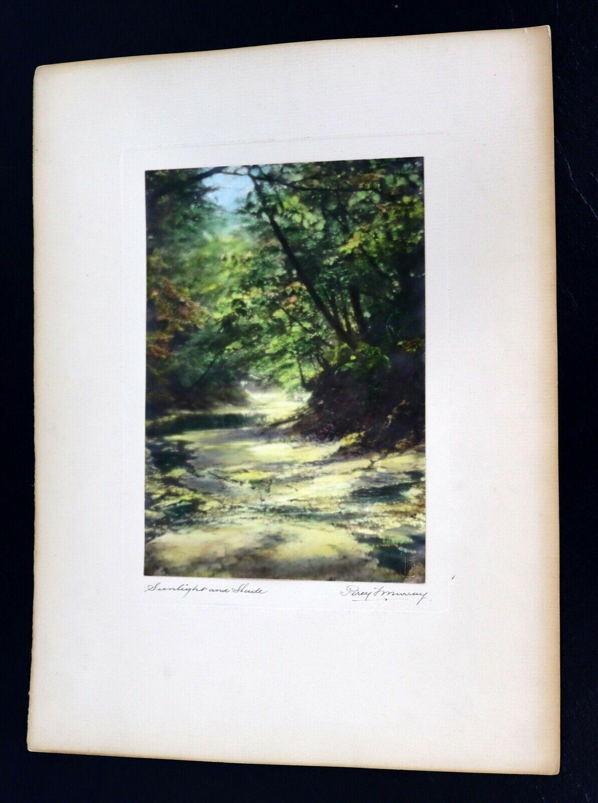 Early 20th Century Percy Murray Sunlight and Shade Signed Vintage Photo For Sale