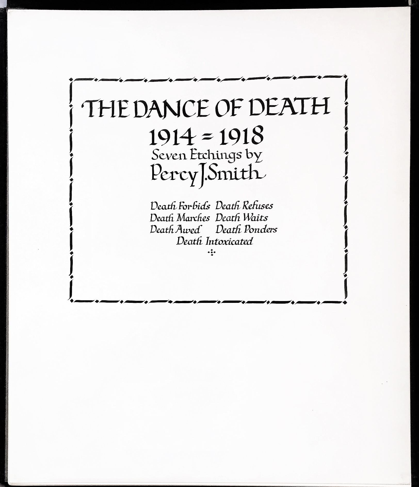 Percy John Delf Smith, R.D.I. Landscape Print - The Dance of Death. 1914-1918