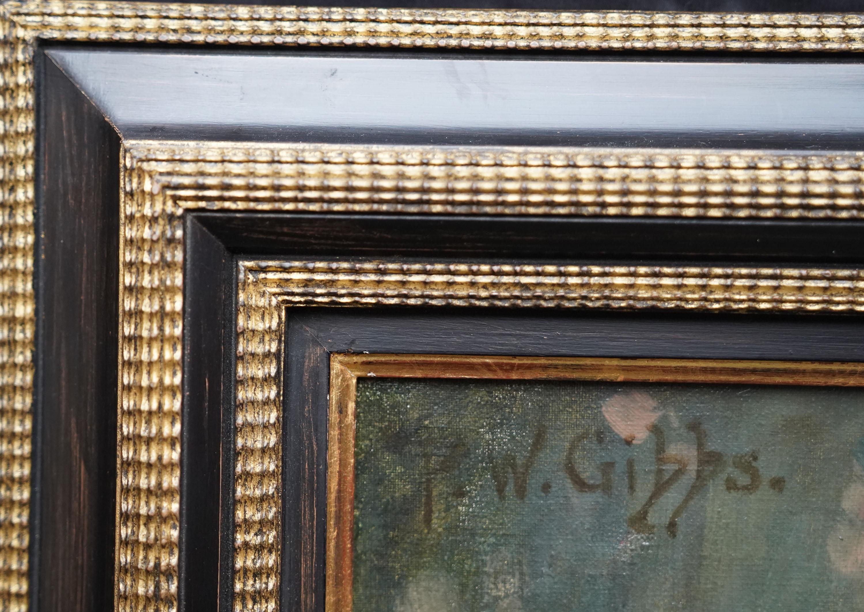 Ritratto di signora - Quadro ad olio di ritratto femminile di arte edoardiana britannica in vendita 3