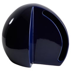 Perdomello 70 Blaue Keramik-Tischlampe mit Kugeln, 1970er Jahre