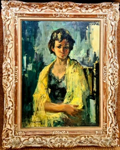 Ecole de Paris, Post Impressionist Portrait of a Fashionable Young Woman