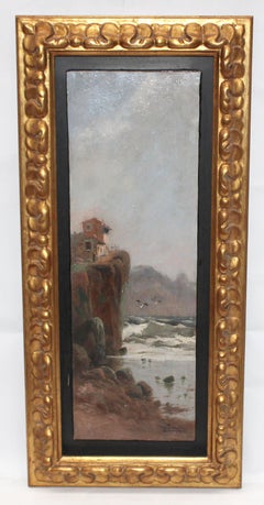 Refugio junto al mar - Óleo sobre tela