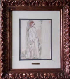  Pruna  Peinture à l'aquarelle originale « Women Sketch » pour Bocaccio