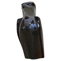 Peregrine Falcon aus dunkelgrünem Glas von Paul Hoff für Kosta Boda für die WWF.
