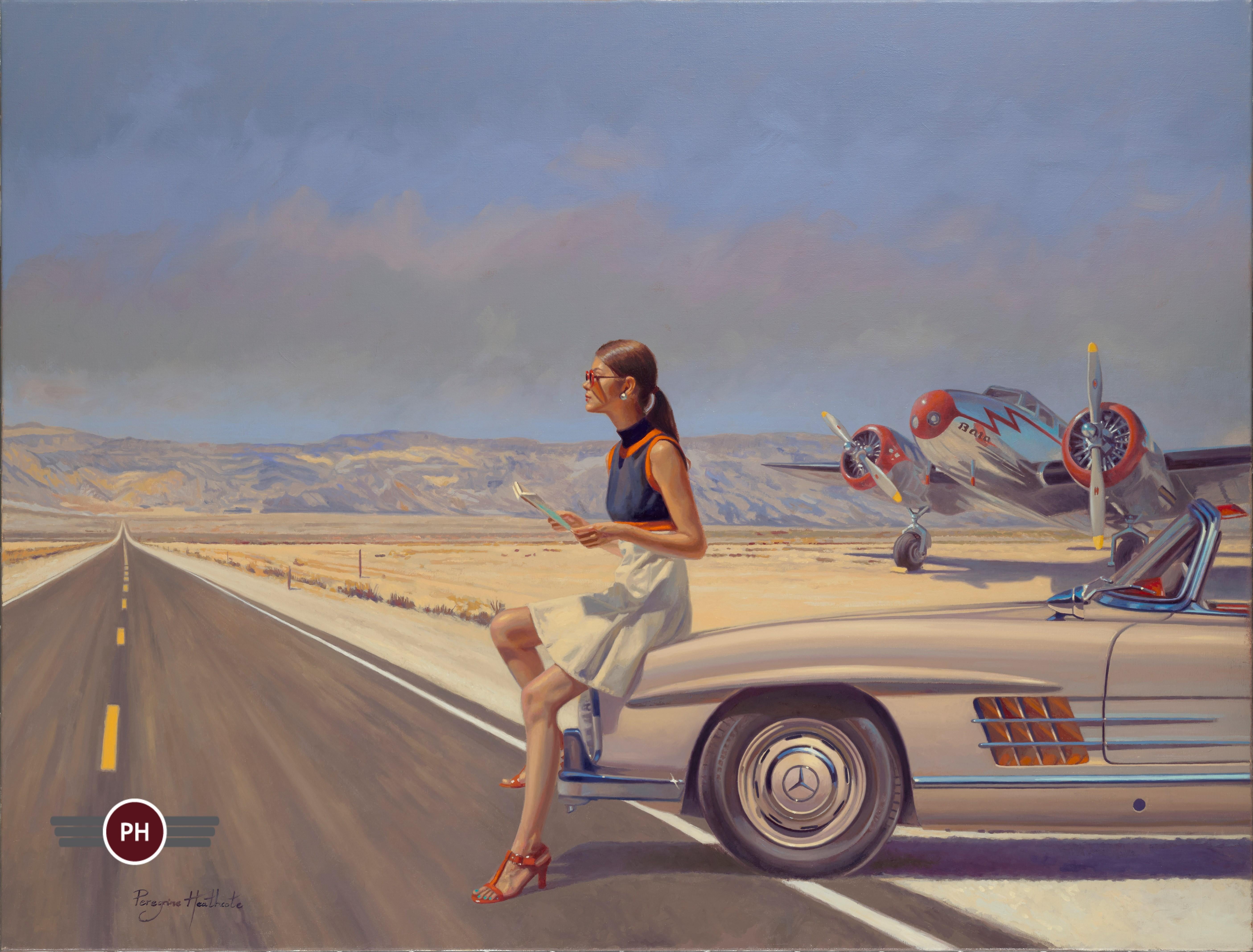 Peregrine Heathcote Figurative Painting - "To be by Your Side"
