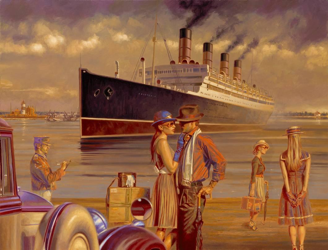 Peregrine Heathcote Figurative Painting - Voyager