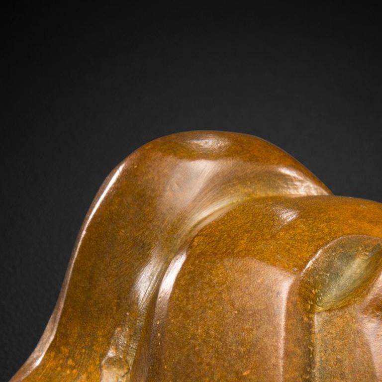 And Then You Dreamed - Gold Figurative Sculpture by Peregrine O'Gormley
