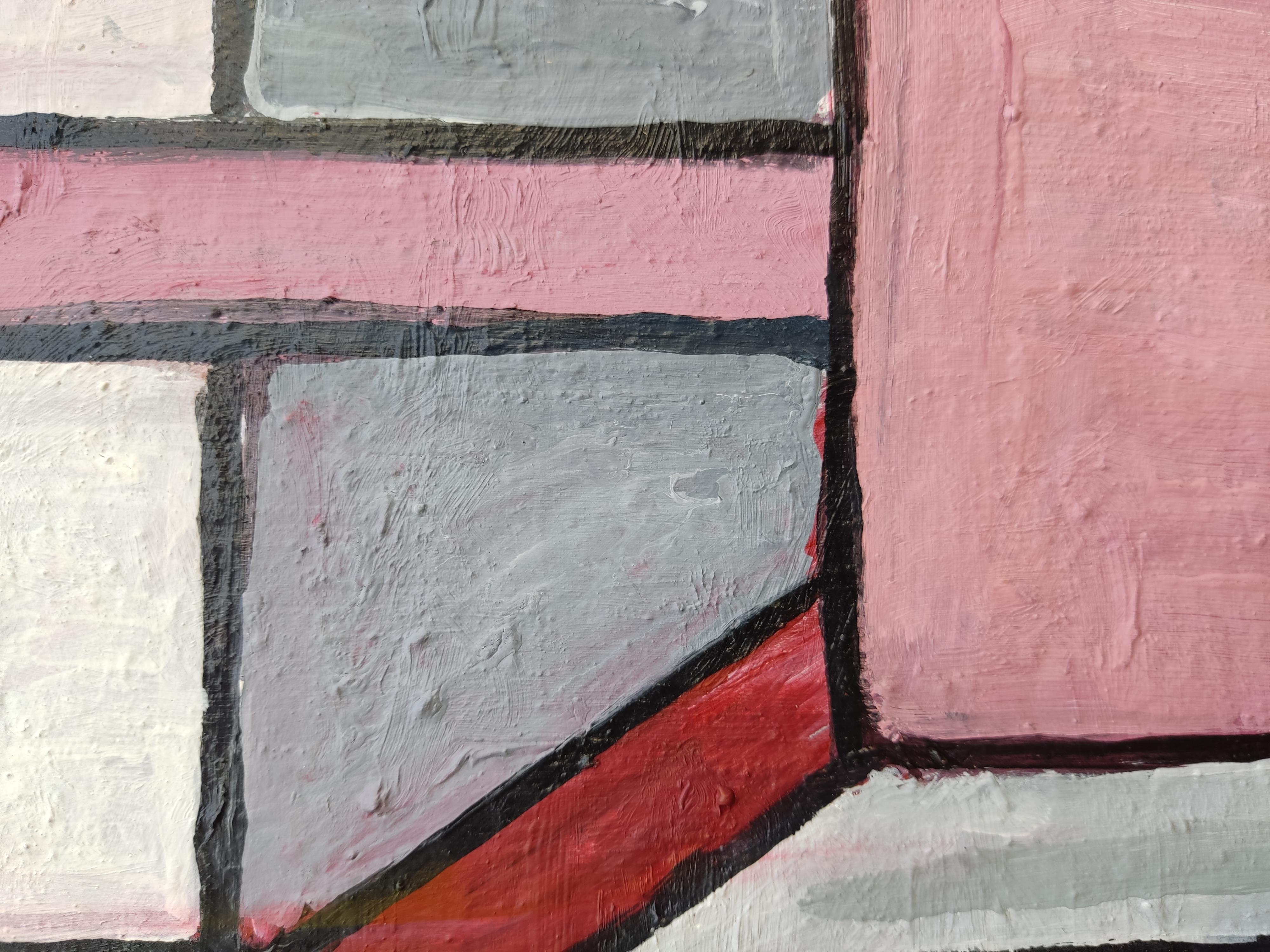 „Ein roter Ritter -1“ (Abstrakt), Painting, von Perekucha Ruslan