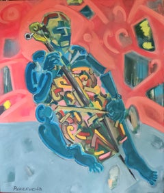 Cello And Flowerpot