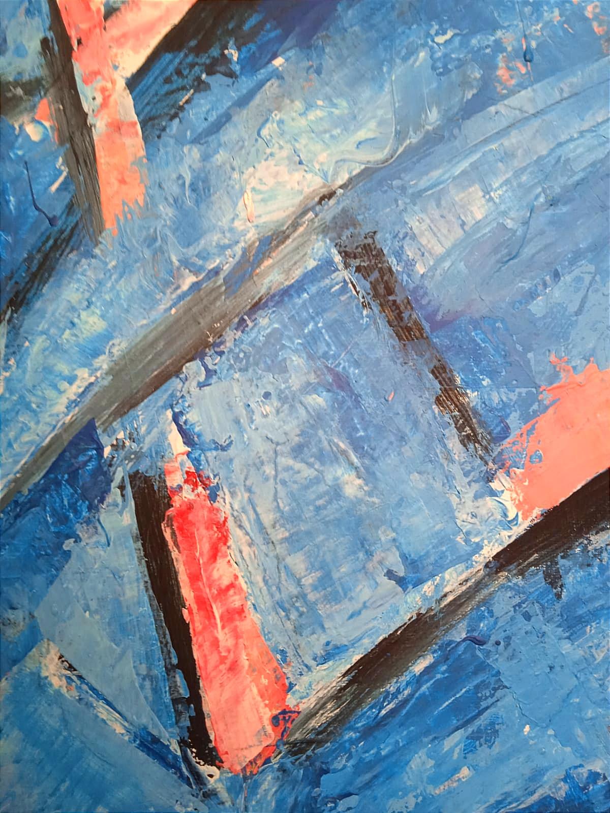 Zusammensetzung der Fische (Abstrakt), Painting, von Perekucha Ruslan