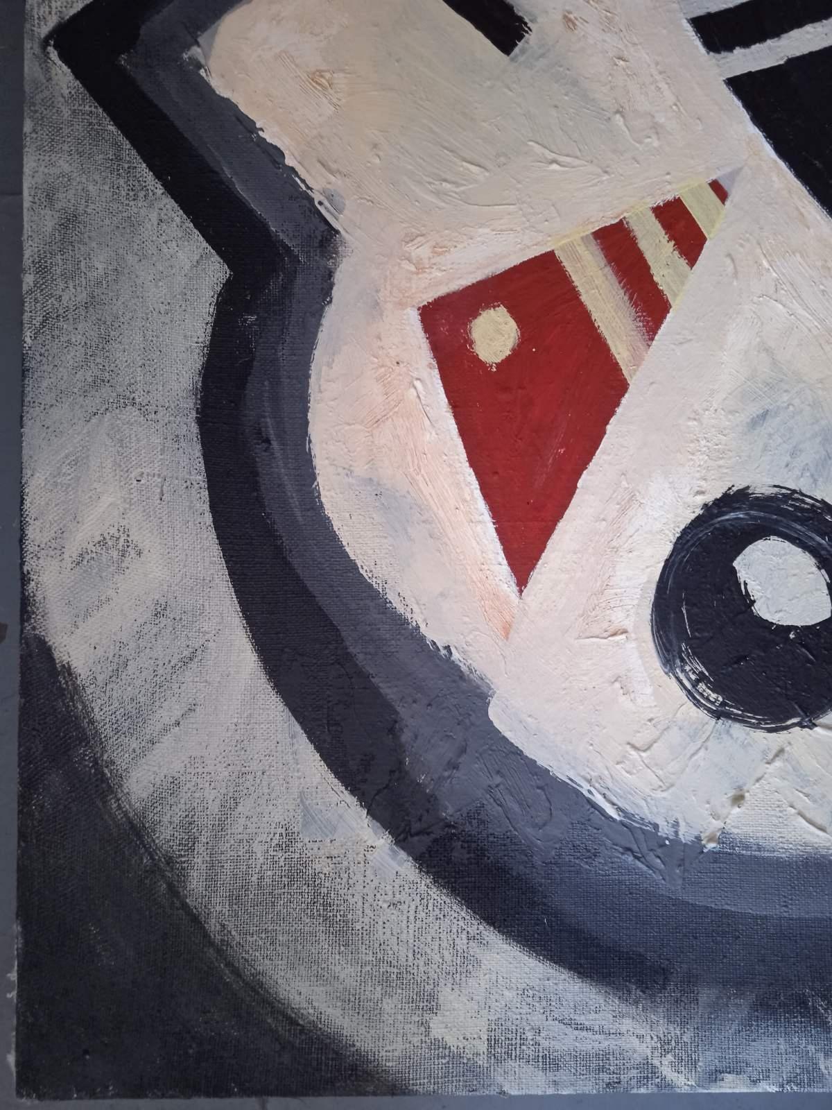 Flyin'S (Frauen Gitarre) (Abstrakt), Painting, von Perekucha Ruslan