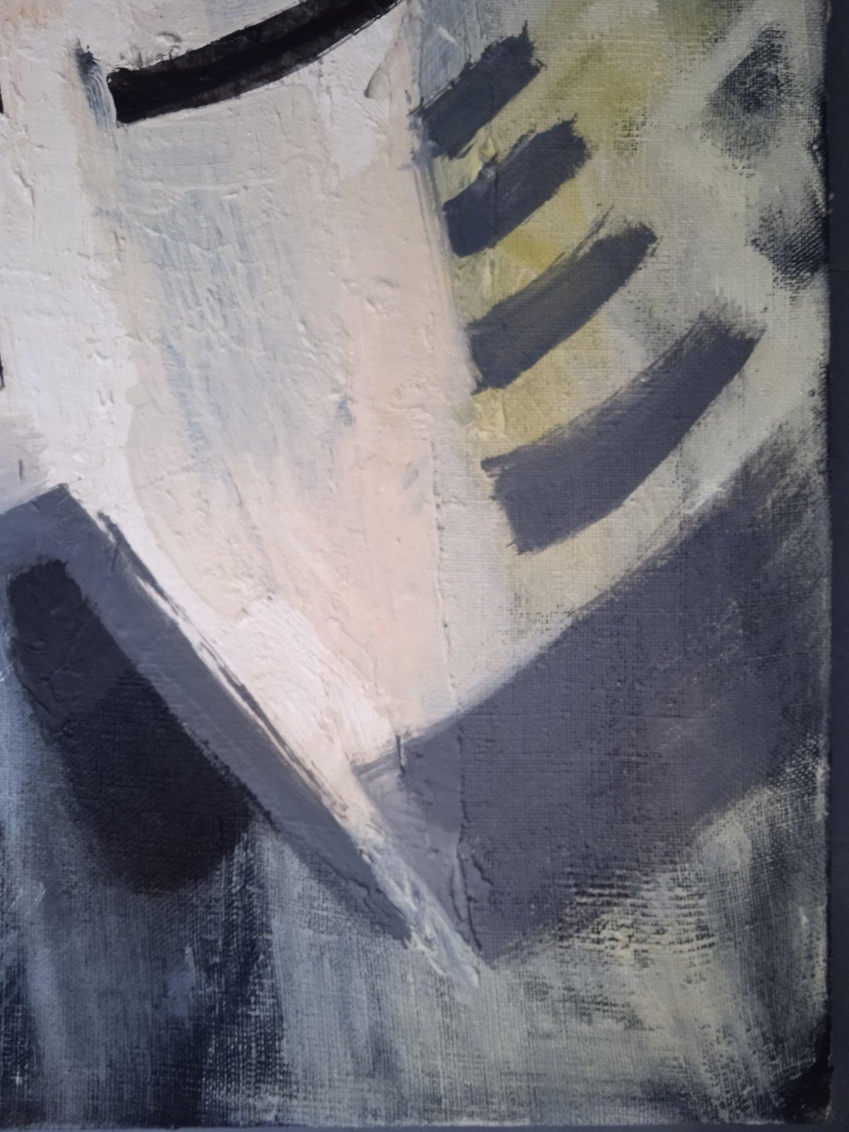 Flyin'S (Frauen Gitarre) (Braun), Abstract Painting, von Perekucha Ruslan