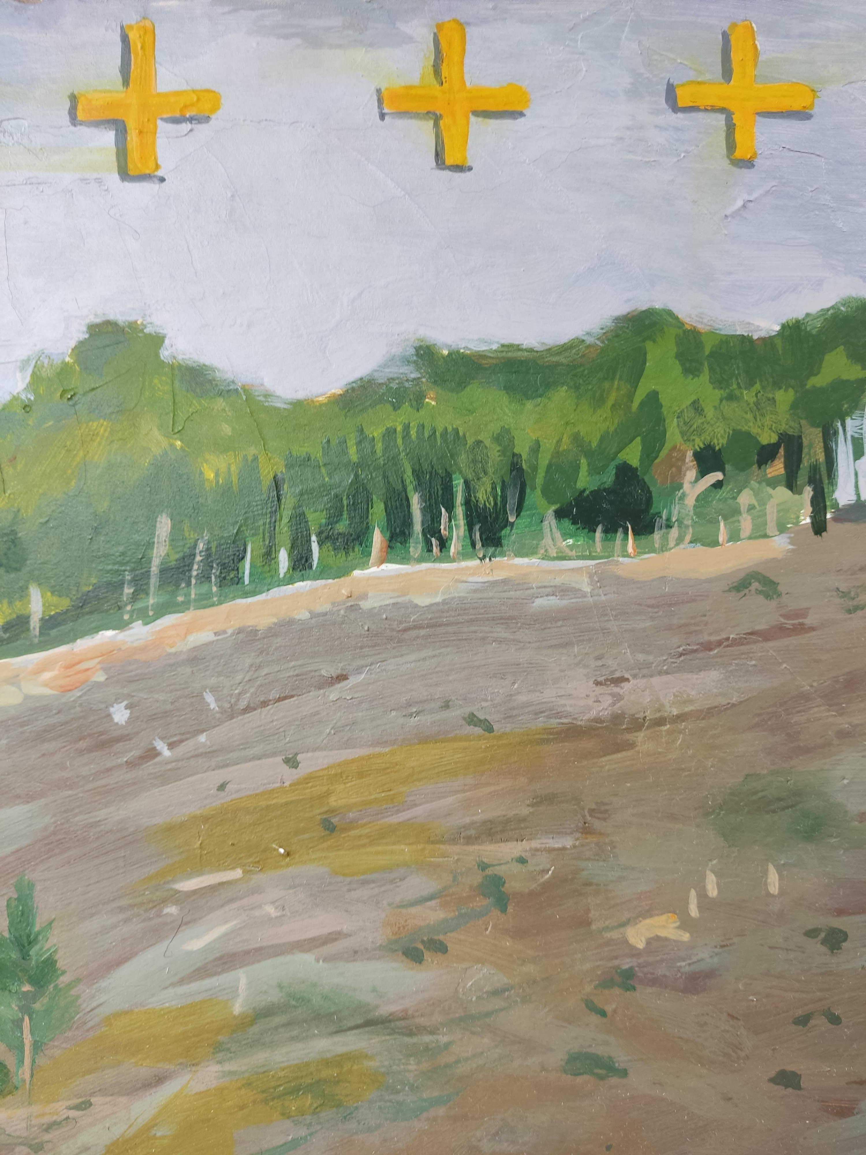 La solitudine in montagna - Painting Astratto di Perekucha Ruslan