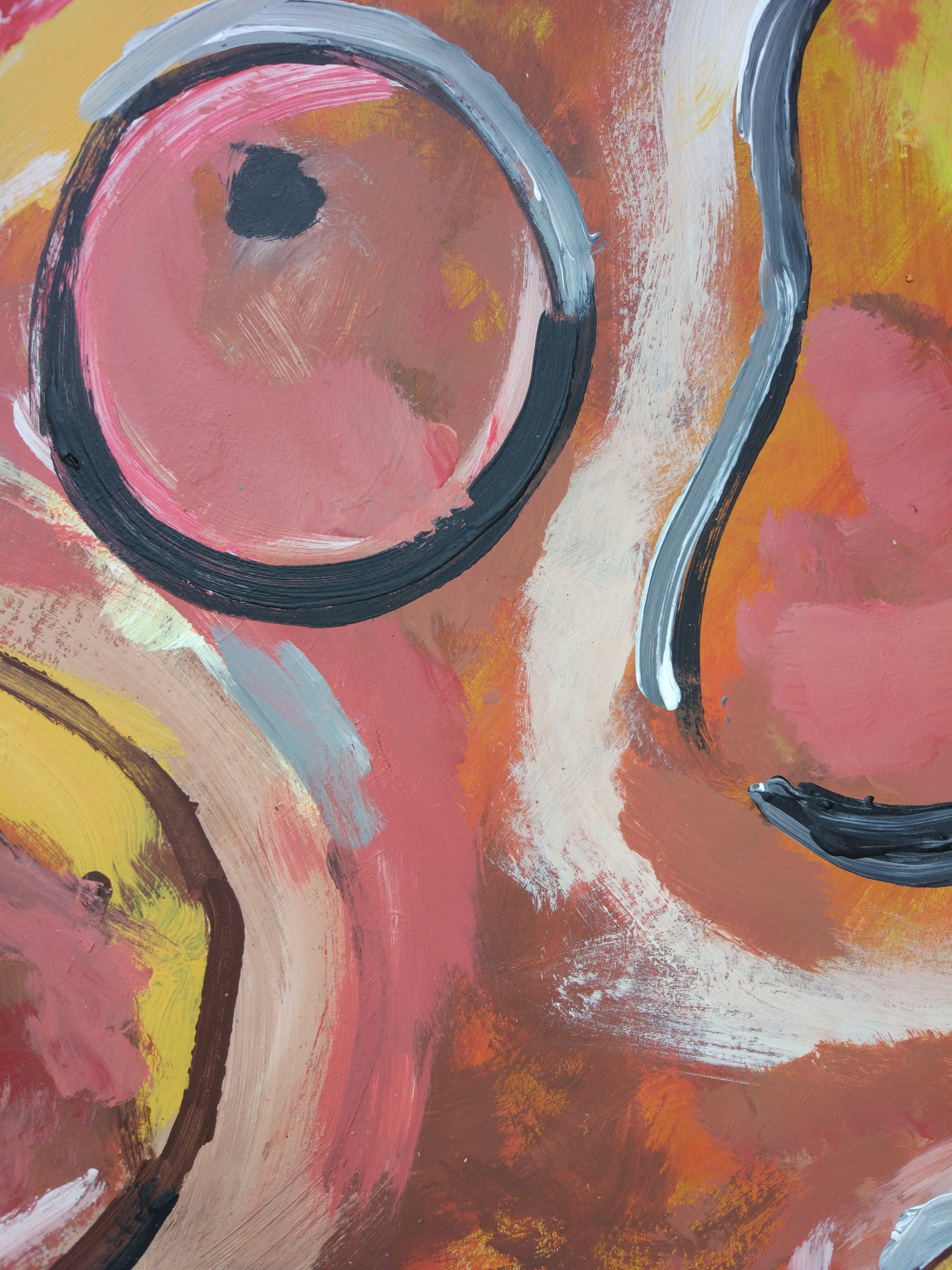 Pursuit Of Stillife To Light - Abstract Painting by Perekucha Ruslan