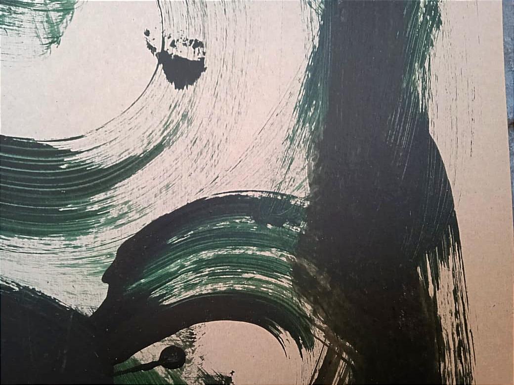 Danza dello Sciamano - Abstract Painting Nero di Perekucha Ruslan