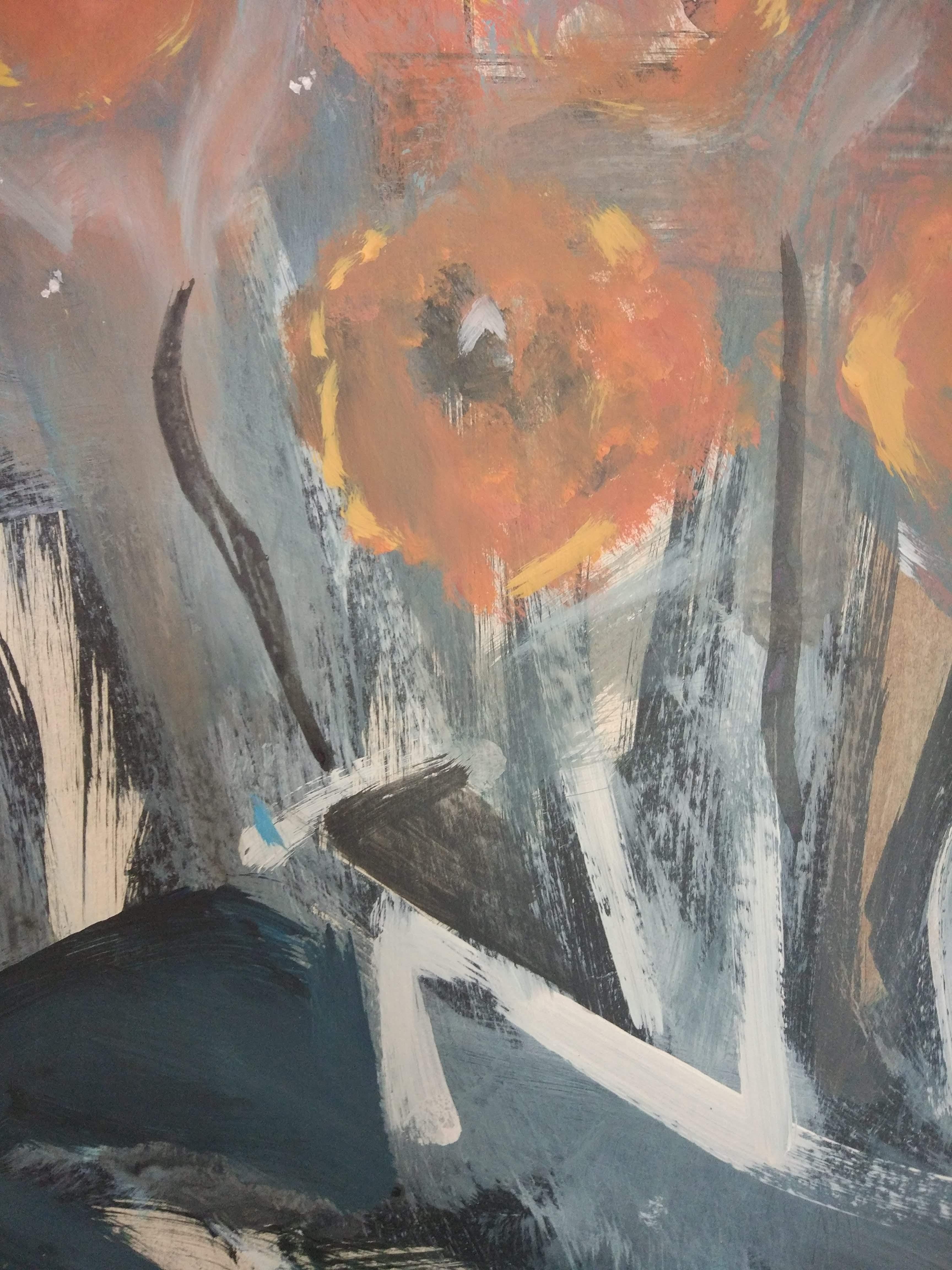 Stillife With Clarionet - Abstract Painting by Perekucha Ruslan