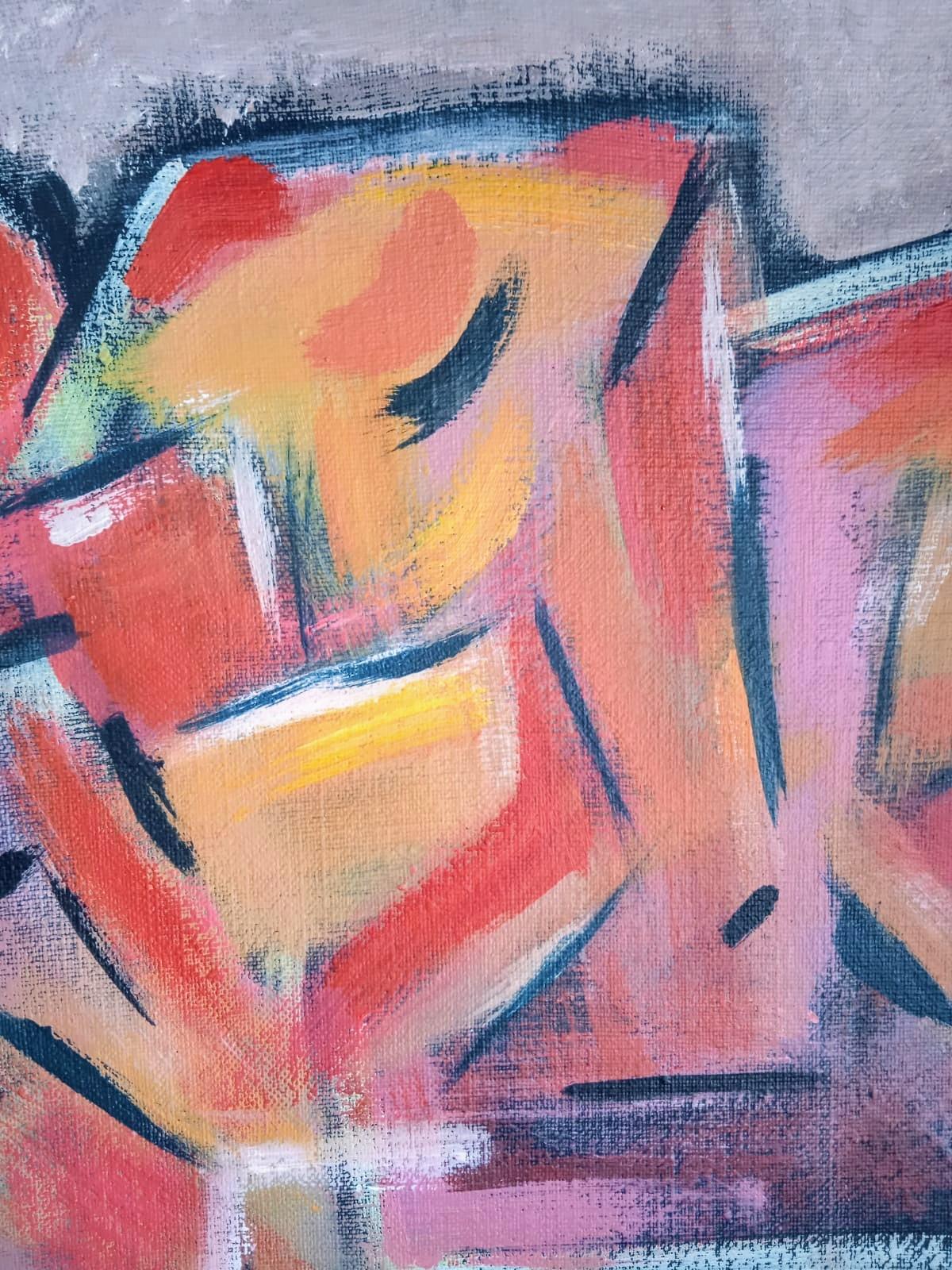 Naturaleza muerta sobre terciopelo negro - Painting Abstracto de Perekucha Ruslan