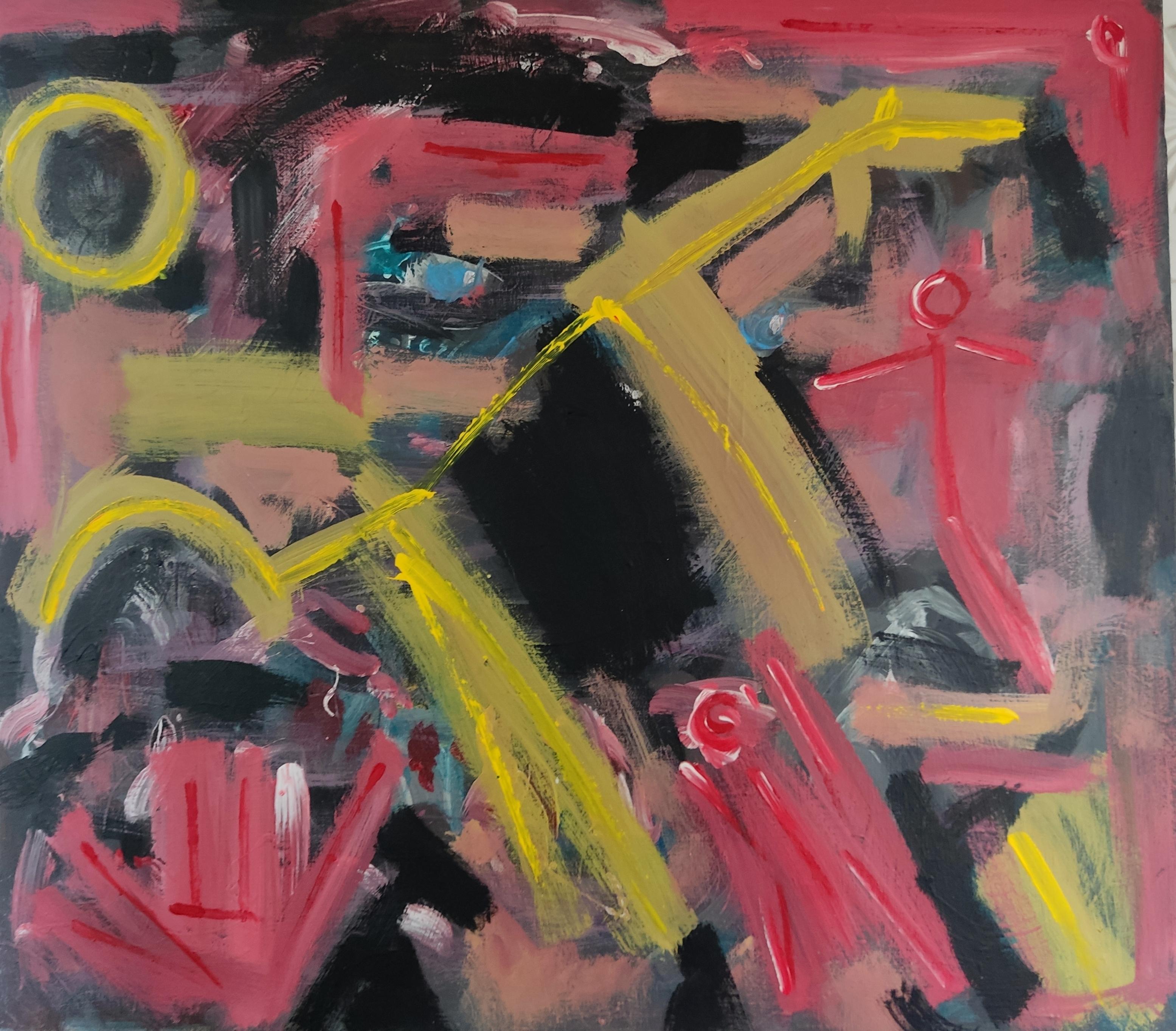 Abstract Painting Perekucha Ruslan - Le cheval sauvage