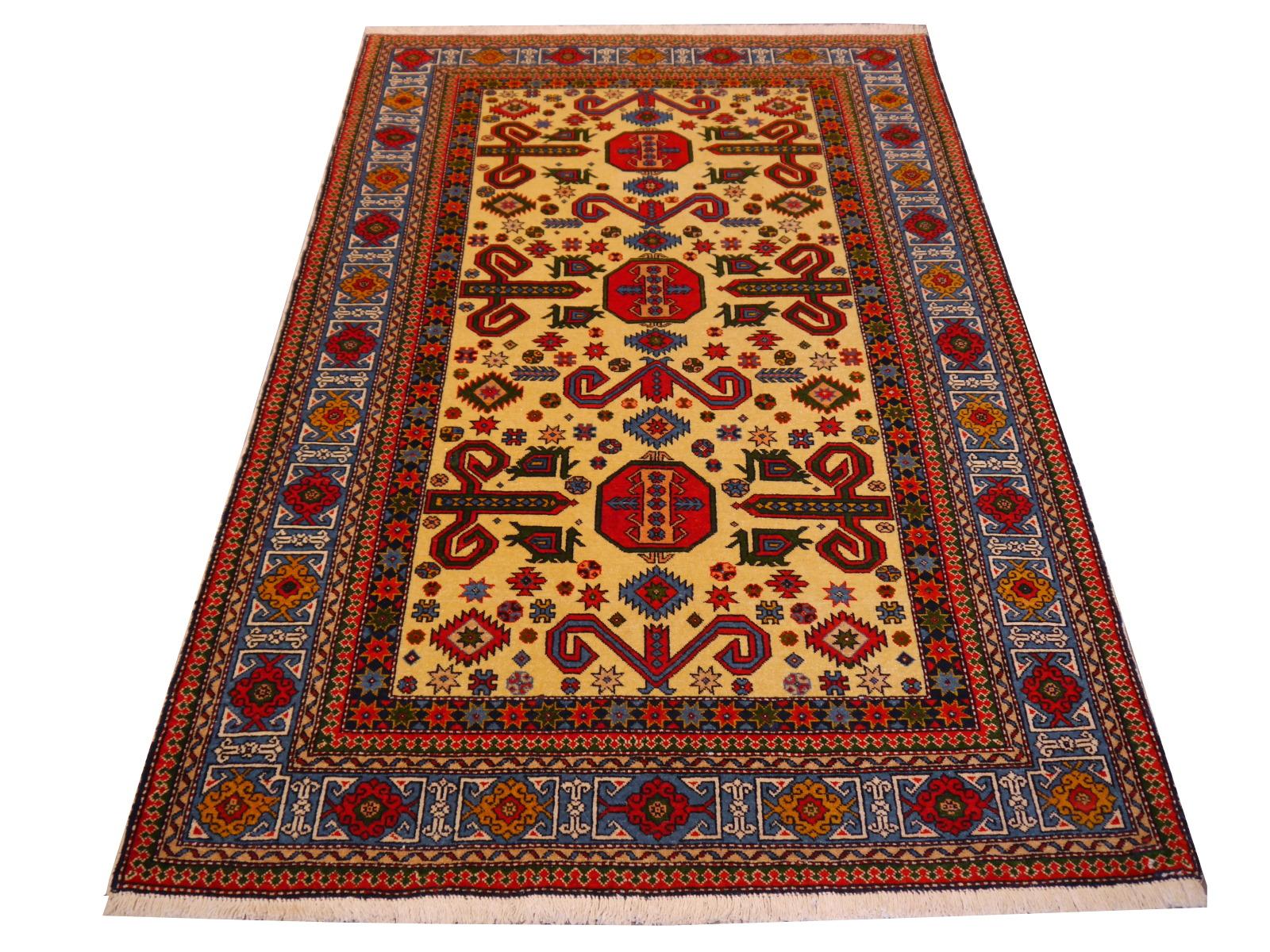 Vintage Perepedil Kazak rug, hand knotted mid-20th century.

A beautiful Kazak rug from Azerbaijan. Best quality wool and vibrant colors. 
 
• Beautiful semi antique Kazak rug
• All handmade
• Pile pure wool
• Traditional Perepedil design
•