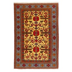 Perepedil Kazak-Teppich Handgeknüpft in Aserbaidschan Vintage Semi Antiker Teppich