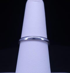 Peretti Tiffany & co platinum  wedding ring  2.2 mm size 6.5