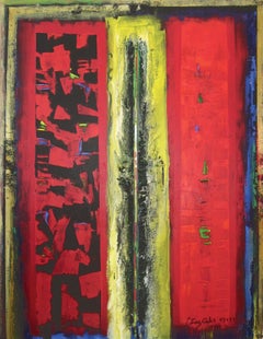 Perez Celis, Memoria Volcanica, oil on canvas, 1990