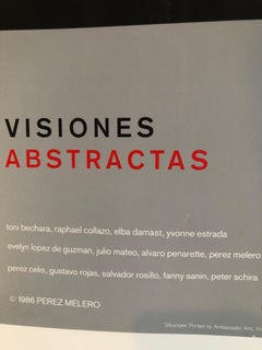 Serigrafía Cartel Construcción "Visiones Abstractas" Arte Cinético Latinoamericano