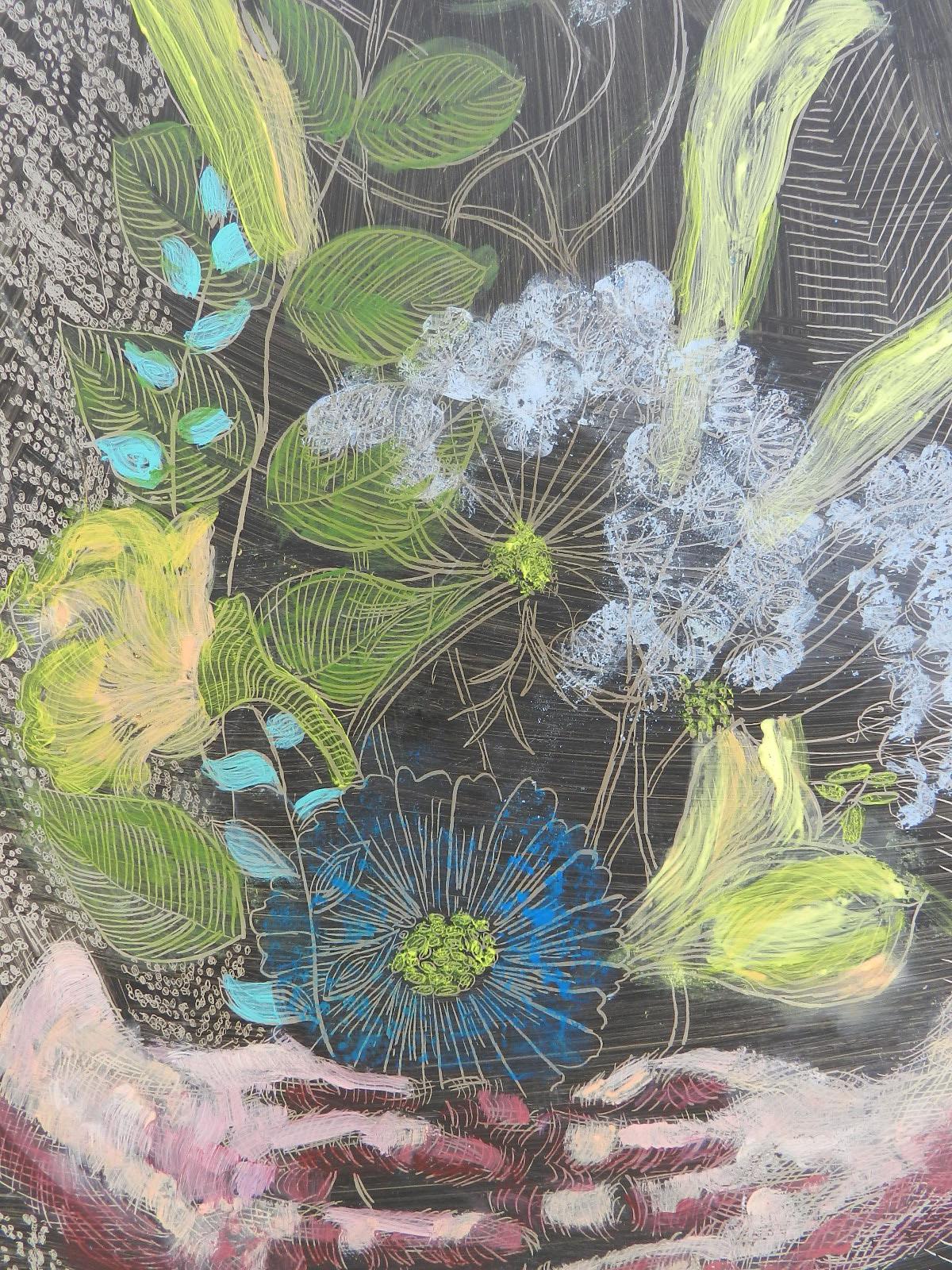 Peinture 3D sur Lucite double face Le Printemps de Perez Petriarte en vente 2