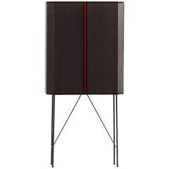 "Perf" Bar Cabinet in Varnished Steel by Moroso for Diesel