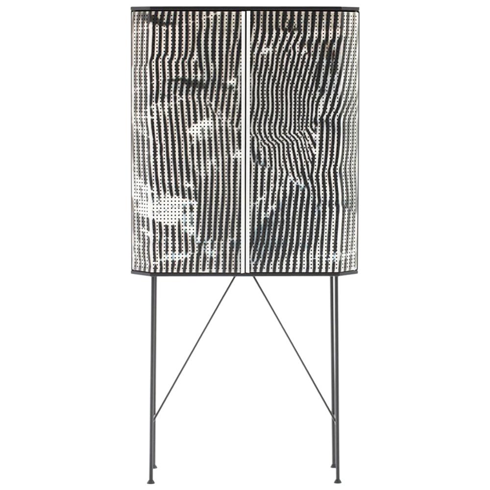 Perf Stripe Bar Cabinet with Steel Top by Moroso for Diesel
