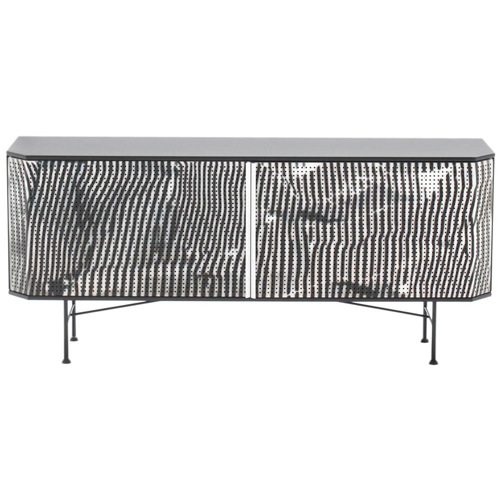 Perf Stripe Credenza with Steel Top by Moroso for Diesel For Sale