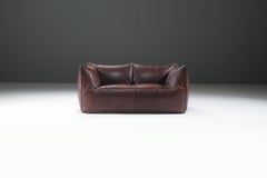 Parfait canapé en cuir patiné Le Bambole original par Mario Bellini - B&B Italia