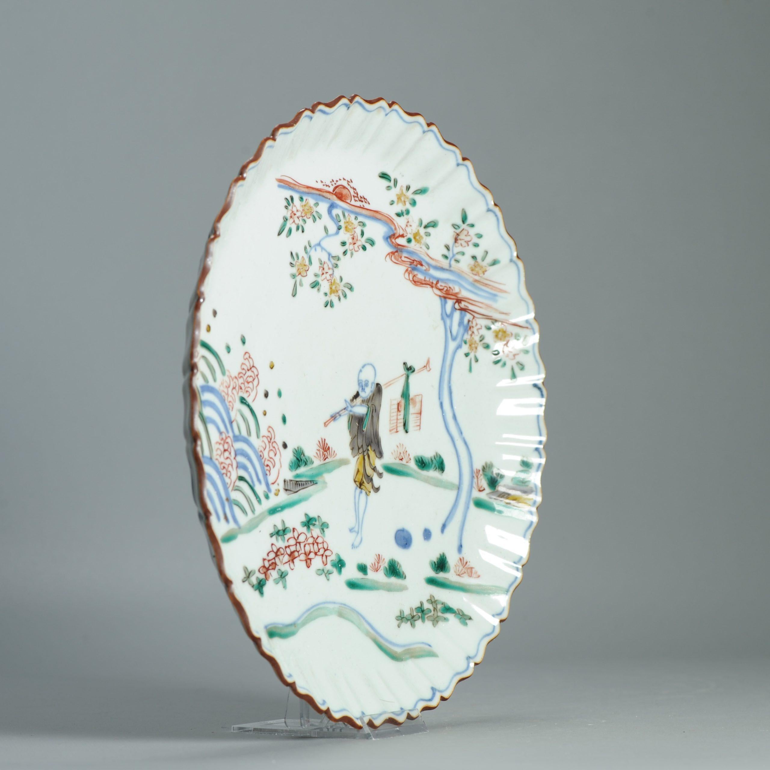 Parfait ca 1700 Assiette japonaise Arita Dans le style des premières assiettes du 17e siècle de Ming Ming. en vente 6