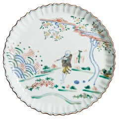 Perfect ca 1700 Japanese Arita Plate In the style of earlier 17th c Ming Kosomet