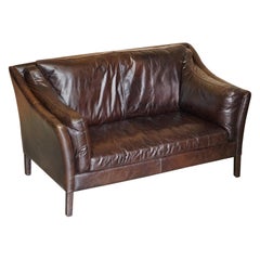 Used Perfect Condition Halo Groucho Bike Tan Brown Leather Sofa Part of a Large Suite