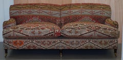 Perfect George Smith Kilim Upholstery Large Sofa Feather Cushions