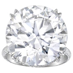 GIA-zertifizierter 10 Karat runder Diamantring mit Diamanten