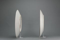 Perfect Huge Pair of Japanese Porcelain Serving Chargers Marked, ca 1900