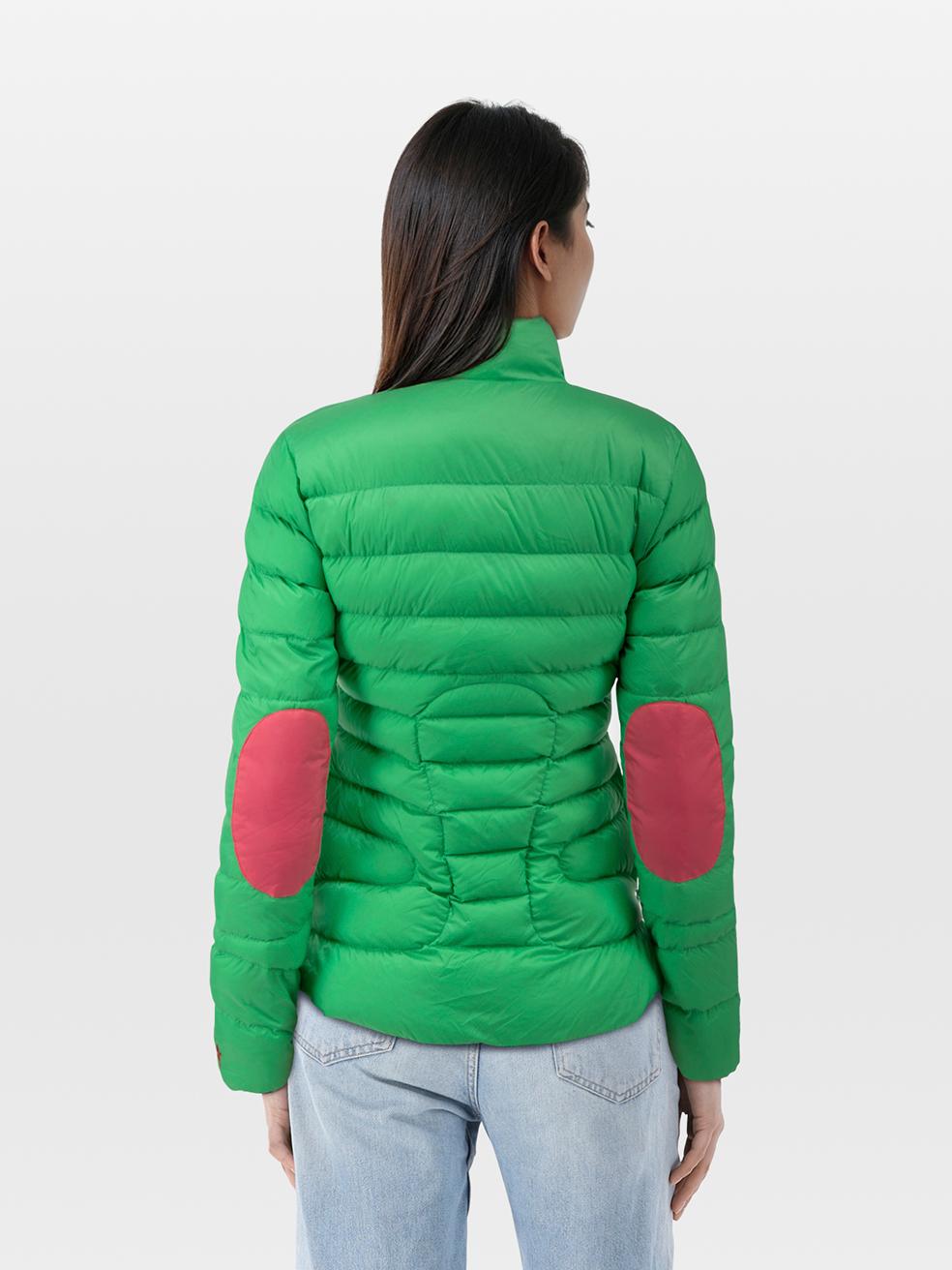CONDITION is Very Good. Hardly any visible wear to the jacket is evident on this used Perfect Moment designer resale item.
 
 Details
 
 
 Green¬†
 
 Synthetic
 
 Down jacket
 
 Short
 
 Pink elbow patches
 
 Pink inner lining
 
 Logo embroidery
 
