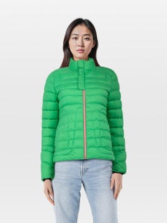 Perfect Moment Green Zip Up Puffer Down Jacket Size S