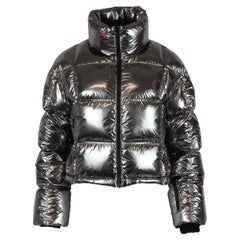 Perfect Moment Quilted Metallic Shell Down Jacket Small