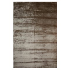 Perfect Plain Glacier Gray Rug Collection Bamboo Silk by Djoharian Collection