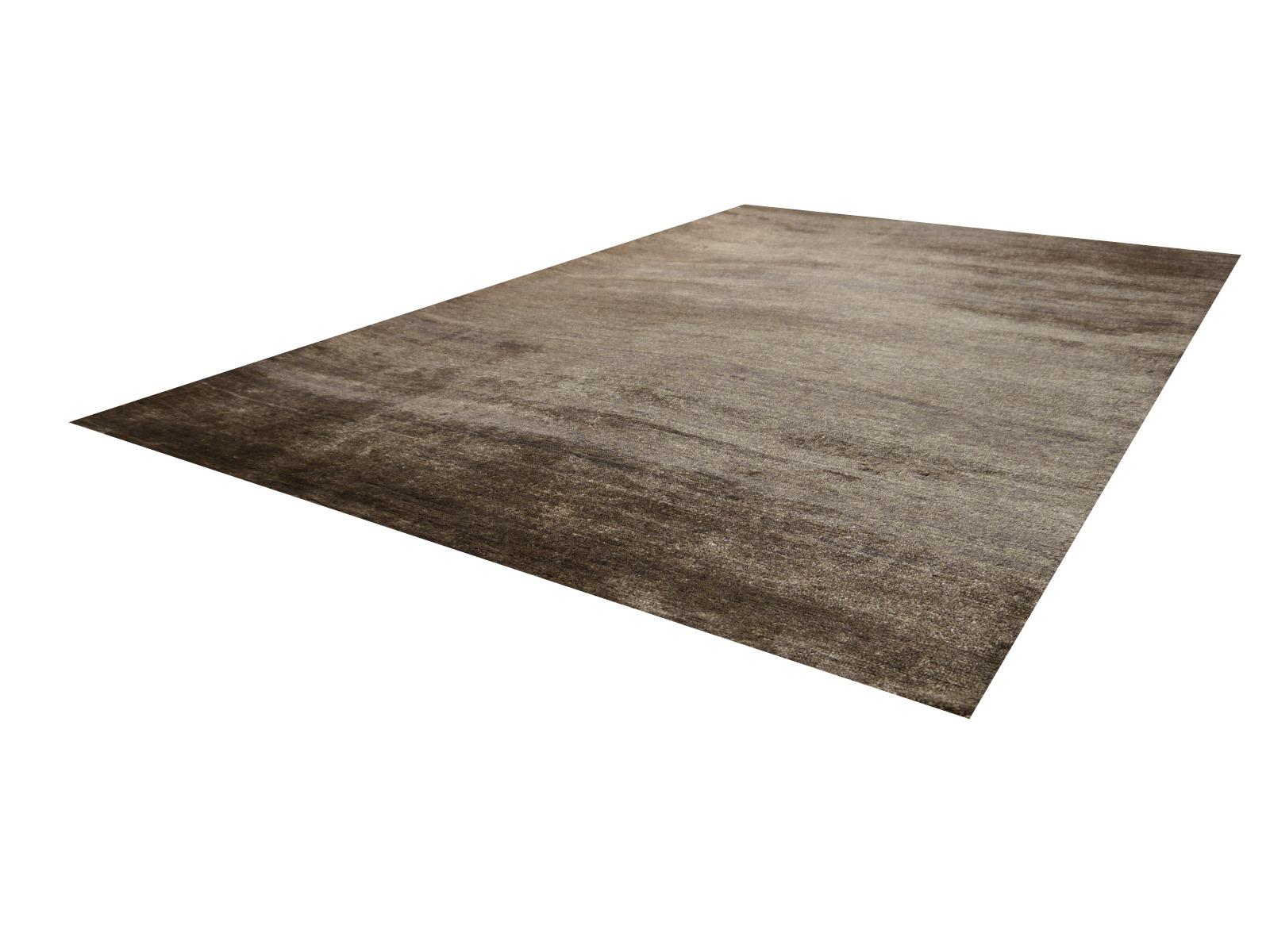 Perfect Plain Rug Collection Color Choco in Bamboo Silk by Djoharian Design For Sale 1