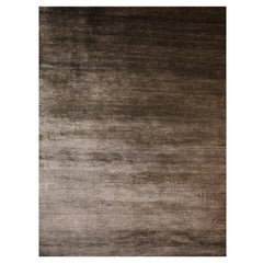 Perfect Plain Rug Collection Color Choco in Bamboo Silk by Djoharian Design