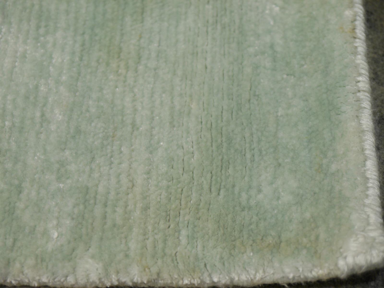 Perfect Plain Rug Collection Color Ice Water in Bamboo Silk by Djoharian Design For Sale 13