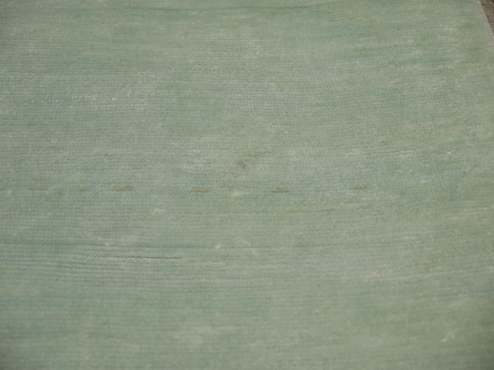 Sage Green Perfect Plains Rug Collection in Bamboo Silk by Djoharian Design For Sale 2