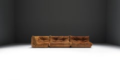 Perfekter, reich patinierter Togo aus Original-Leder von Michel Ducaroy – Ligne Roset