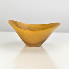 Bol à casse-croûte en bois de teck de forme parfaite Plat Carl Auböck Style Mid Century Modernity